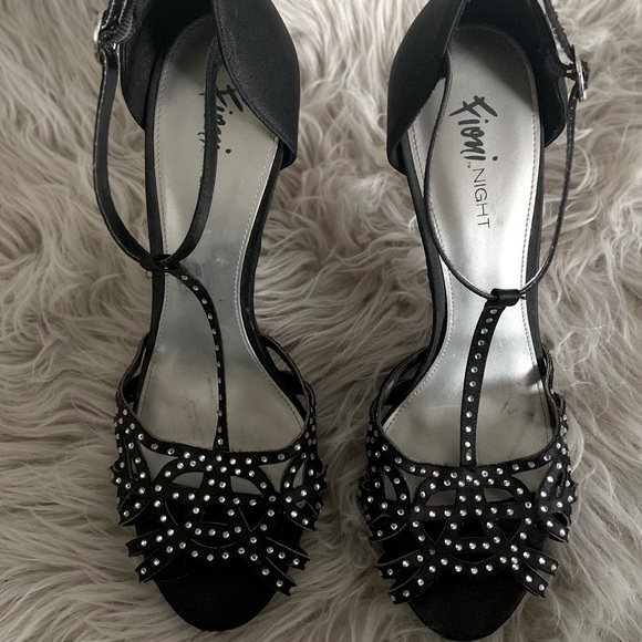 Jewelled Satin Heels - Picture 3 of 3